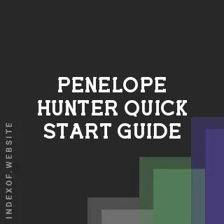 Penelope Hunter Quick Start Guide | Indexof
