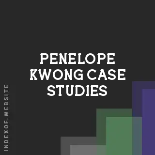 Penelope Kwong Case Studies | Indexof