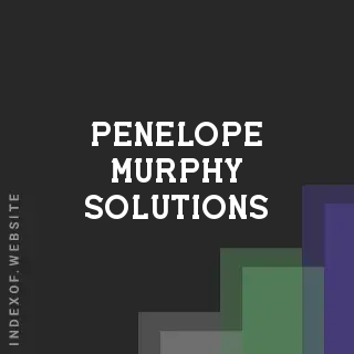 Penelope Murphy Solutions | Indexof