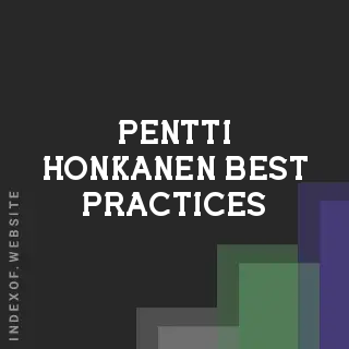 Pentti Honkanen Best Practices | Indexof