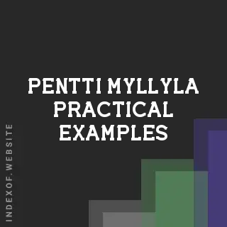Pentti Myllyla Practical Examples | Indexof