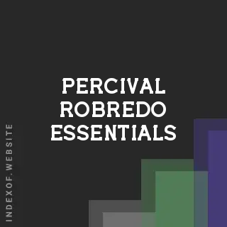 Percival Robredo Essentials | Indexof