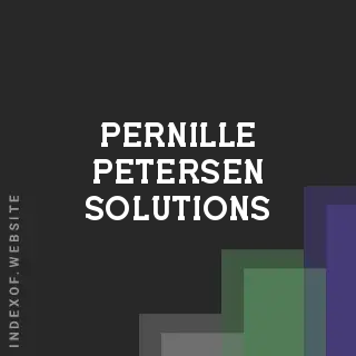 Pernille Petersen Solutions | Indexof