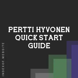 Pertti Hyvonen Quick Start Guide | Indexof