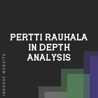 Pertti Rauhala In-Depth Analysis | Indexof