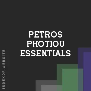 Petros Photiou Essentials | Indexof