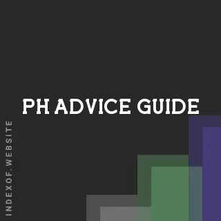 PH advice guide | Indexof