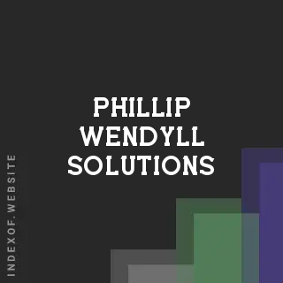 Phillip Wendyll Solutions | Indexof
