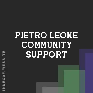 Pietro Leone Community Support | Indexof