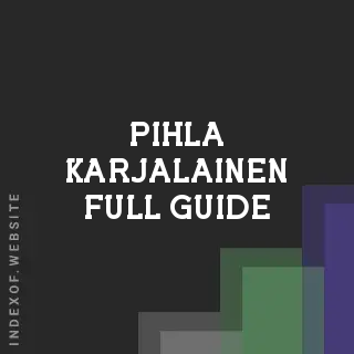 Pihla Karjalainen Full Guide | Indexof