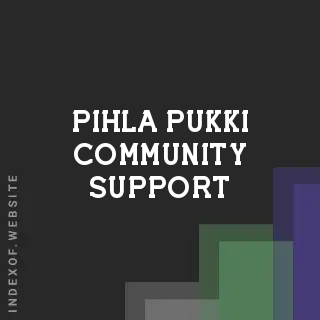 Pihla Pukki Community Support | Indexof