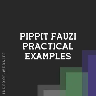 Pippit Fauzi Practical Examples | Indexof