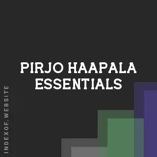 Pirjo Haapala Essentials | Indexof