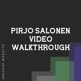 Pirjo Salonen Video Walkthrough | Indexof
