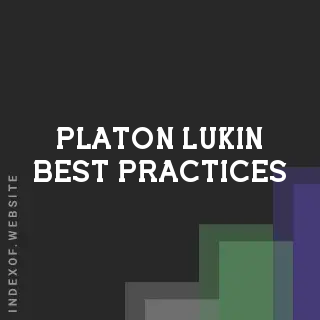 Platon Lukin Best Practices | Indexof