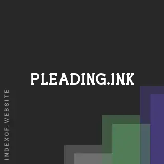 pleading.ink by Yat Fan site -  Indexof