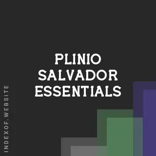 Plinio Salvador Essentials | Indexof