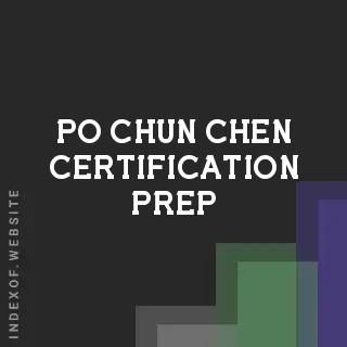 Po-chun Chen Certification Prep | Indexof