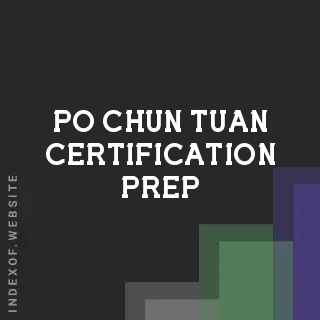 Po-chun Tuan Certification Prep | Indexof