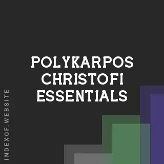 Polykarpos Christofi Essentials | Indexof