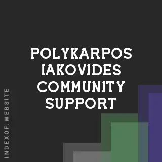 Polykarpos Iakovides Community Support | Indexof