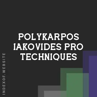 Polykarpos Iakovides Pro Techniques | Indexof