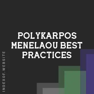 Polykarpos Menelaou Best Practices | Indexof