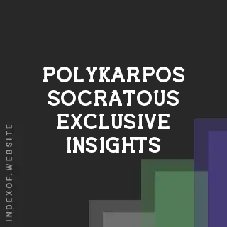Polykarpos Socratous Exclusive Insights | Indexof