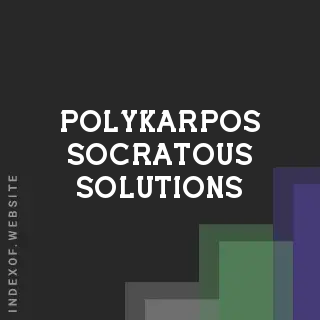 Polykarpos Socratous Solutions | Indexof