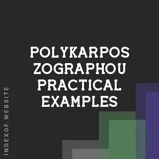Polykarpos Zographou Practical Examples | Indexof