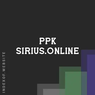 ppk-sirius.online by Stacy Koh site -  Indexof
