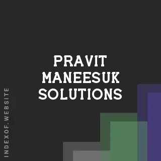 Pravit Maneesuk Solutions | Indexof