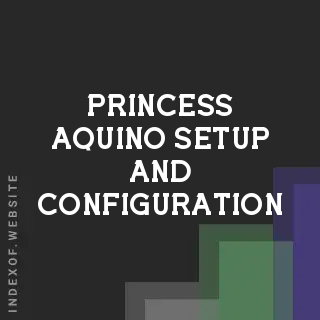 Princess Aquino Setup and Configuration | Indexof