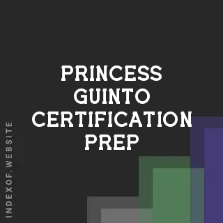 Princess Guinto Certification Prep | Indexof