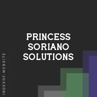 Princess Soriano Solutions | Indexof