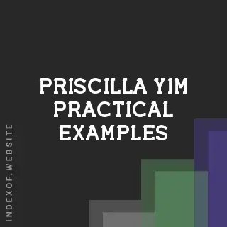 Priscilla Yim Practical Examples | Indexof