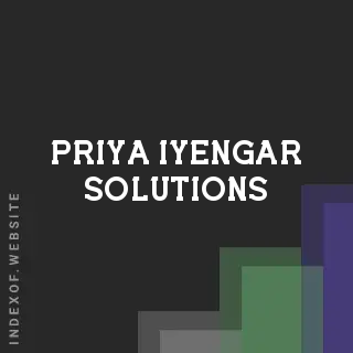 Priya Iyengar Solutions | Indexof