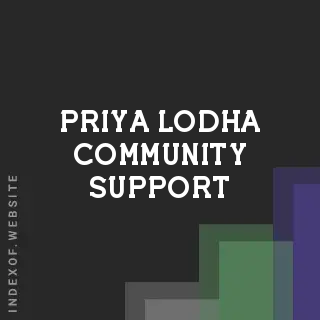 Priya Lodha Community Support | Indexof