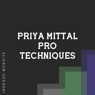 Priya Mittal Pro Techniques | Indexof