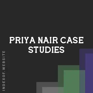 Priya Nair Case Studies | Indexof