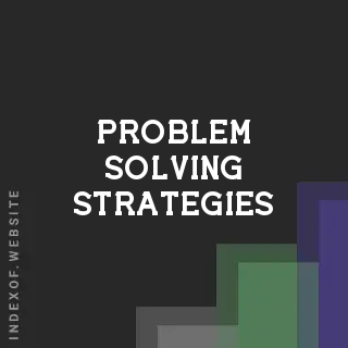 problem solving strategies | Indexof