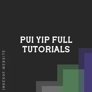Pui Yip Full Tutorials | Indexof