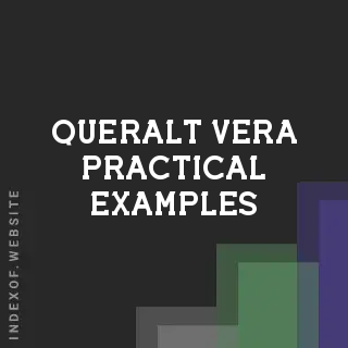 Queralt Vera Practical Examples | Indexof