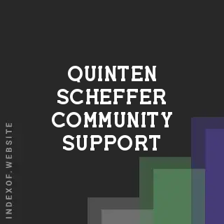 Quinten Scheffer Community Support | Indexof