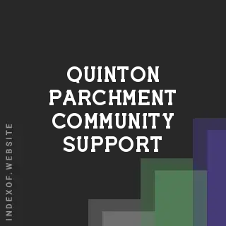 Quinton Parchment Community Support | Indexof