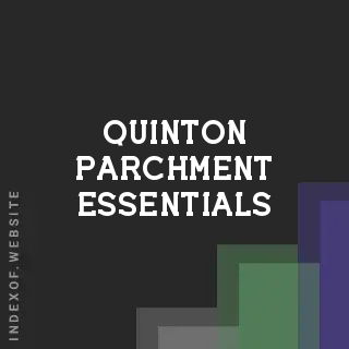 Quinton Parchment Essentials | Indexof