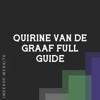 Quirine van de Graaf Full Guide | Indexof