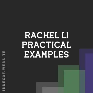 Rachel Li Practical Examples | Indexof