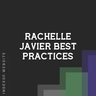 Rachelle Javier Best Practices | Indexof