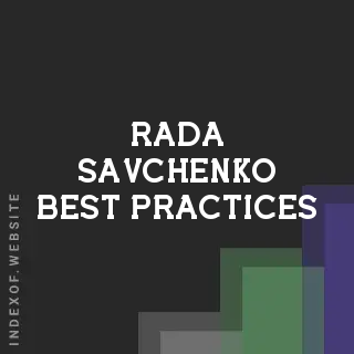 Rada Savchenko Best Practices | Indexof